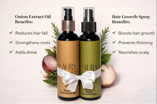 Complete Organic Herbal Hair Care Duo(Oil + Spray)